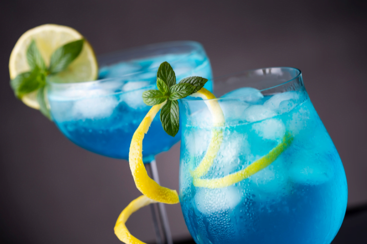 Blue Lagoon Margarita Cocktail