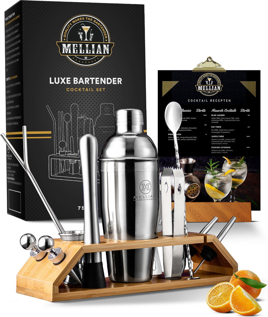Top 10 cocktailset - Mellian - Cocktail Set - 15-delig